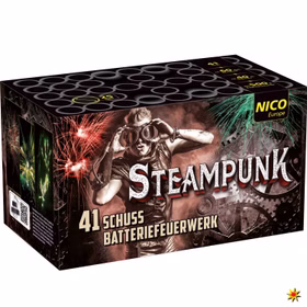 Feuerwerk Batterie Steampunk 41 Schuss Für Silvester und andere Anlässe Feuerwerk Batterie Steampunk 41 Schuss Für Silvester und andere Anlässe
