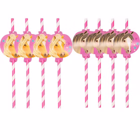Pferde Party-Set Kindergeburtstag Deluxe Best Friends 76 Teile Party-Geschirr Tiermotive Pferde Pony rosa Mädchen Tischdeko Mottoparty Pferde Party-Set Kindergeburtstag Deluxe Best Friends 76 Teile Party-Geschirr Tiermotive Pferde Pony rosa Mädchen Tischdeko Mottoparty