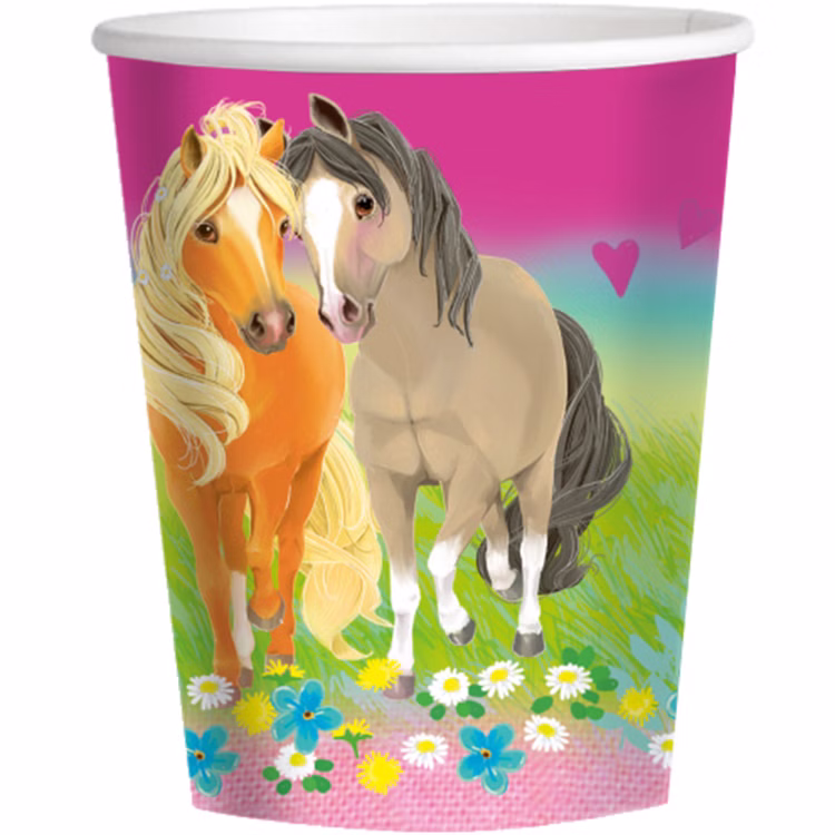 Pferde Party-Set Kindergeburtstag Deluxe Best Friends 76 Teile Party-Geschirr Tiermotive Pferde Pony rosa Mädchen Tischdeko Mottoparty Pferde Party-Set Kindergeburtstag Deluxe Best Friends 76 Teile Party-Geschirr Tiermotive Pferde Pony rosa Mädchen Tischdeko Mottoparty
