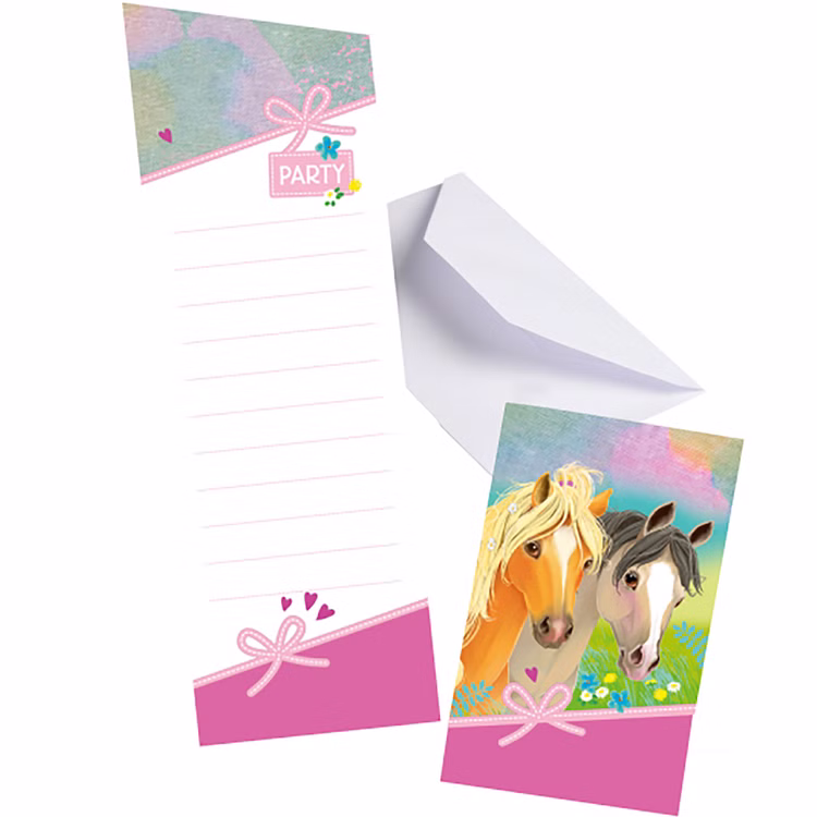 Pferde Party-Set Kindergeburtstag Deluxe Best Friends 76 Teile Party-Geschirr Tiermotive Pferde Pony rosa Mädchen Tischdeko Mottoparty Pferde Party-Set Kindergeburtstag Deluxe Best Friends 76 Teile Party-Geschirr Tiermotive Pferde Pony rosa Mädchen Tischdeko Mottoparty