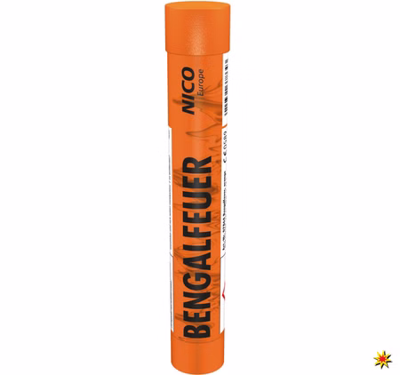 Bengalisches Feuer orange - 5 Stück - Kategorie 1 Jugendfeuerwerk Bengalisches Feuer orange - 5 Stück - Kategorie 1 Jugendfeuerwerk