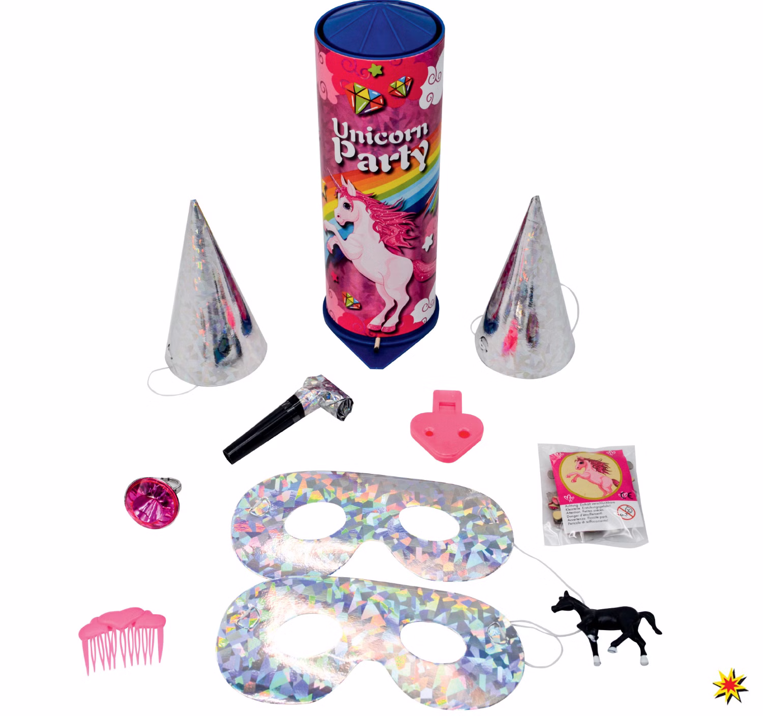 Tischfeuerwerk Einhorn XL für Geburtstage und Silvester Tischfeuerwerk Einhorn XL für Geburtstage und Silvester