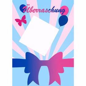 Babynews Rubbelkarten 10er Set mit Rubbelstickern Mädchen oder Junge Gender Reveal Pullerparty Geschlecht verkünden Baby Geburt Schwangerschaft Überraschung Familie Freunde Einzelne Babynews-Überraschungskarte im Schleifen-Design mit freiem Beschriftungsfeld für persönliche Botschaften unter einem Rubbelsticker.
