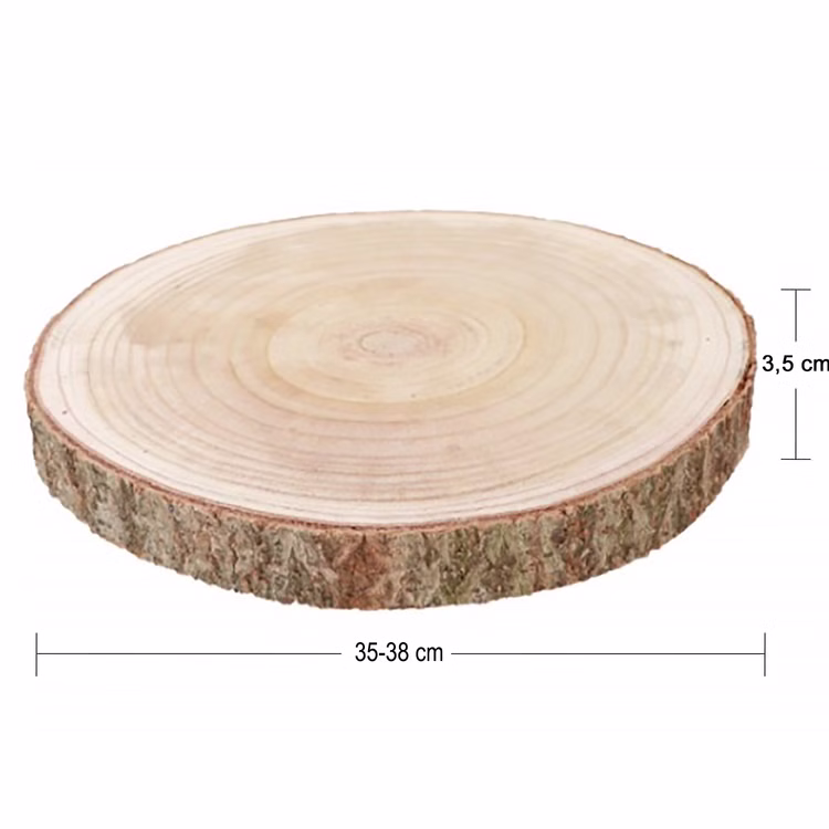 Holzscheibe Baumscheibe Deko Hochzeit 1 Stück 35-38 cm x 3,5 cm Tisch-Deko Geburtstag Sommer-Party Mottoparty DIY Dekoration Holzscheibe Baumscheibe Deko Hochzeit 1 Stück 35-38 cm x 3,5 cm Tisch-Deko Geburtstag Sommer-Party Mottoparty DIY Dekoration