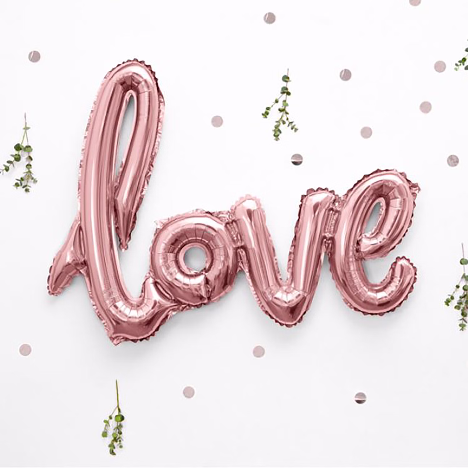 Love Folienballon Roségold 73 cm Metallic Schriftzug Deko Hochzeit Valentinstag Verlobung SALE Ballon Luftballon Party-Deko Love-Folienballon in Roségold als romantische Wanddekoration für Hochzeit, Verlobung oder Valentinstag.
