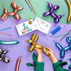 Modellierballons Kindergeburtstag metallic Ballons 31-tlg. Hochzeit Geburtstag Ballons bunt modellieren Hund Tiere Party-Zubehör Kinder Modellierballons Kindergeburtstag metallic Ballons 31-tlg. Hochzeit Geburtstag Ballons bunt modellieren Hund Tiere Party-Zubehör Kinder