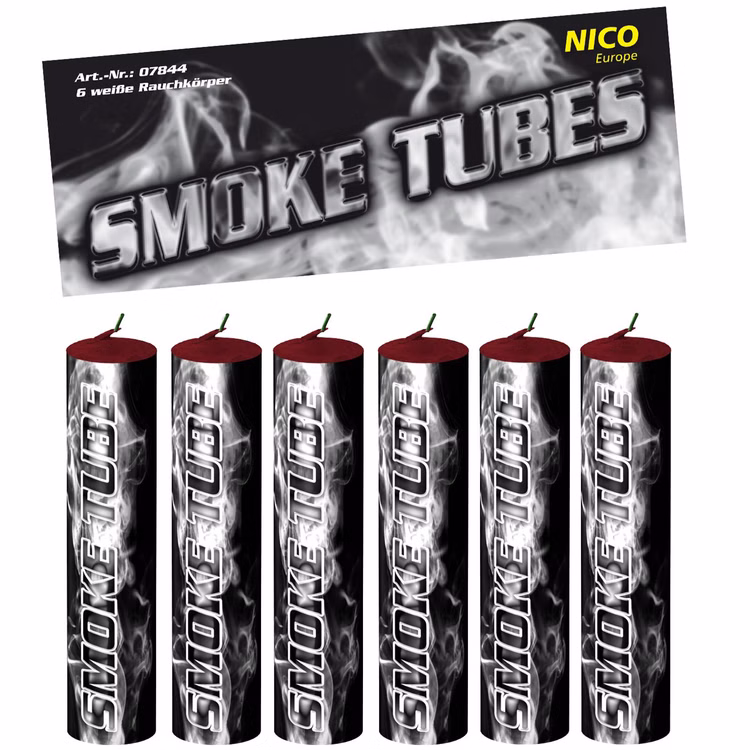 Rachfackeln Smoke Tube Weiß 50 Sekunden, farbiger Rauch Rachfackeln Smoke Tube Weiß 50 Sekunden, farbiger Rauch