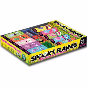 Spooky Flames Kinderfeuerwerk mit ca. 76 Einzelteilen für Kindergeburtstag oder Silvester