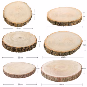 Baumscheiben-Set Holzscheiben 6 Stück 17-38 cm Deko Tisch-Deko DIY Basteln Geburtstag Advent Jahreszeiten Ostern Holzscheibe Holzstamm Dekoration Baumscheiben-Set Holzscheiben 6 Stück 17-38 cm Deko Tisch-Deko DIY Basteln Geburtstag Advent Jahreszeiten Ostern Holzscheibe Holzstamm Dekoration