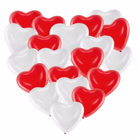 Herz Luftballons rot & weiß Ø 40,6 cm 20 Stück Ballon Hochzeit Verlobung Valentinstag Muttertag Liebeserklärung Wedding Hochzeits-Deko Ballons zur Trauung fliegen lassen Ballonflugkarten zur Hochzeit Herz Luftballons rot & weiß Ø 40,6 cm 20 Stück Ballon Hochzeit Verlobung Valentinstag Muttertag Liebeserklärung Wedding Hochzeits-Deko Ballons zur Trauung fliegen lassen Ballonflugkarten zur Hochzeit