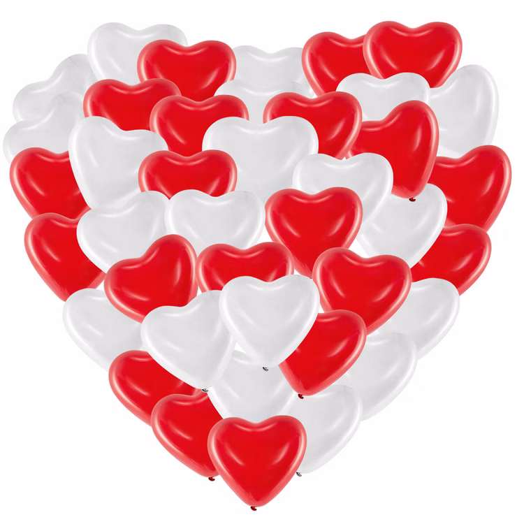 Rote & Weiße Herz Luftballons XXL 40 Stück Ø 40,6 cm Party-Deko Hochzeit Verlobung Muttertag Liebeserklärung Wedding Hochzeits-Deko Ballons zur Trauung fliegen lassen Ballonflugkarten zur Hochzeit Rote & Weiße Herz Luftballons XXL 40 Stück Ø 40,6 cm Party-Deko Hochzeit Verlobung Muttertag Liebeserklärung Wedding Hochzeits-Deko Ballons zur Trauung fliegen lassen Ballonflugkarten zur Hochzeit