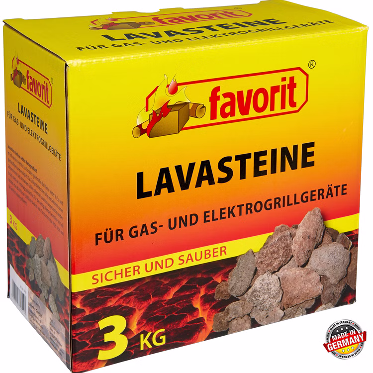 Favorit Lavasteine für Gas- und Elektrogrills 3kg Favorit Lavasteine für Gas- und Elektrogrills 3kg