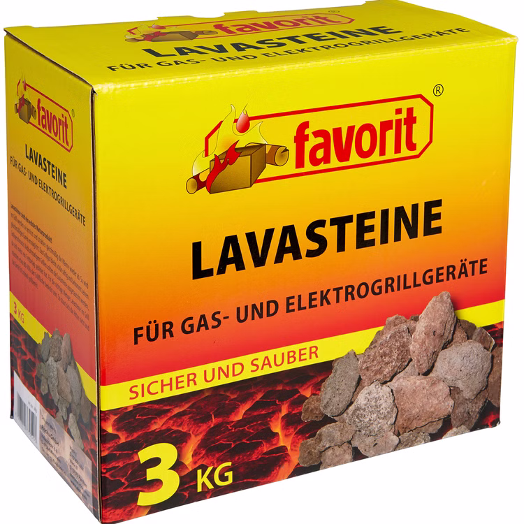 Favorit Lavasteine für Gas- und Elektrogrills 3kg Favorit Lavasteine für Gas- und Elektrogrills 3kg