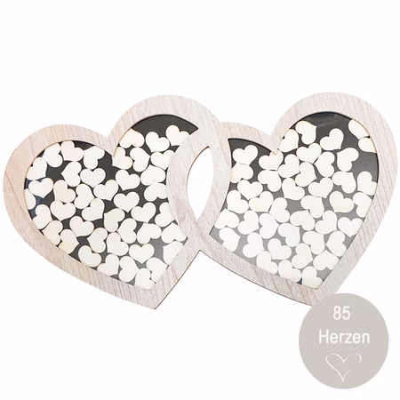 Gästebuch Hochzeit Holz Doppelherz Bilderrahmen mit 85 Herzen zum Beschriften personalisierte Geschenkidee Hochzeit Geburtstag Brautpaar Bilderrahmen Hochzeitsfeier Gästebuch Hochzeit Holz Doppelherz Bilderrahmen mit 85 Herzen zum Beschriften personalisierte Geschenkidee Hochzeit Geburtstag Brautpaar Bilderrahmen Hochzeitsfeier
