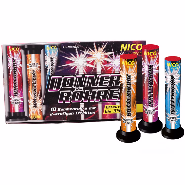 Donnerröhren 10er Schachtel Feuerwerk von Nico Donnerröhren 10er Schachtel Feuerwerk von Nico