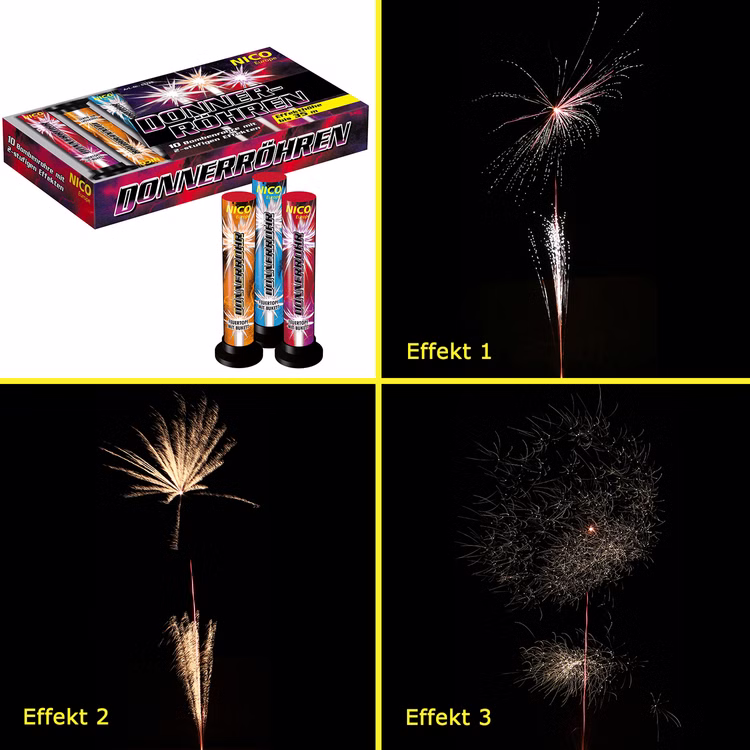 Donnerröhren 10er Schachtel Feuerwerk von Nico Donnerröhren 10er Schachtel Feuerwerk von Nico