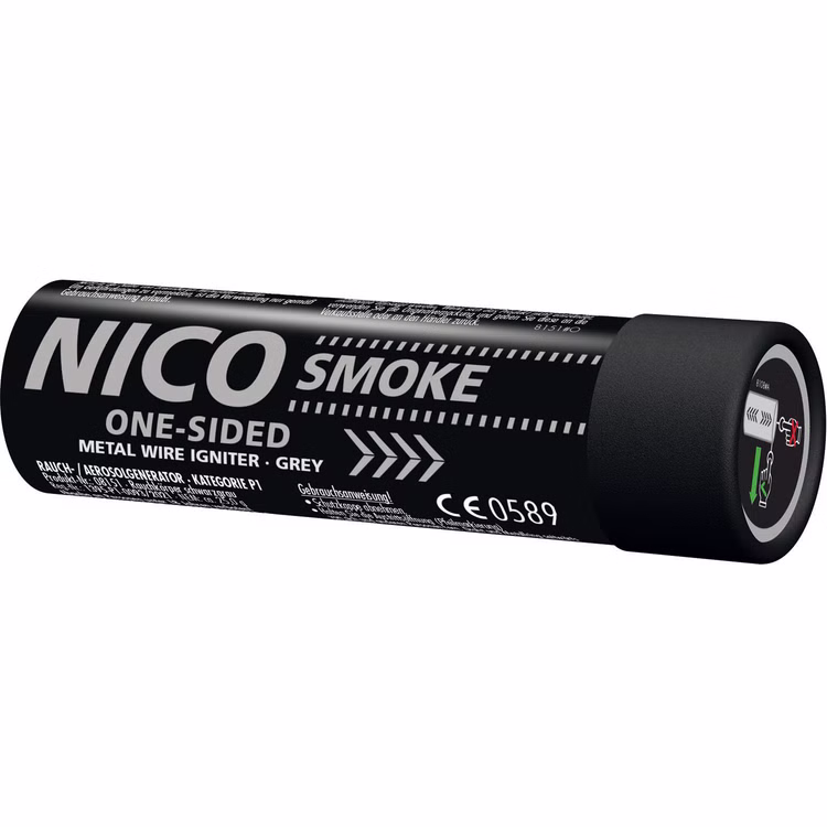 Nico Smoke Schwarzgrau mit Reißzünder 120 Sek. Nico Smoke Schwarzgrau mit Reißzünder 120 Sek.