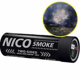 Nico Doppelsmoke Schwarzgrau mit Reißzünder 50 Sek. Nico Doppelsmoke Schwarzgrau mit Reißzünder 50 Sek.