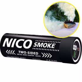 Nico Doppelsmoke Weiß mit Reißzünder 50 Sek. Nico Doppelsmoke Weiß mit Reißzünder 50 Sek.