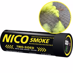 Nico Doppelsmoke Gelb mit Reißzünder 50 Sek. Nico Doppelsmoke Gelb mit Reißzünder 50 Sek.