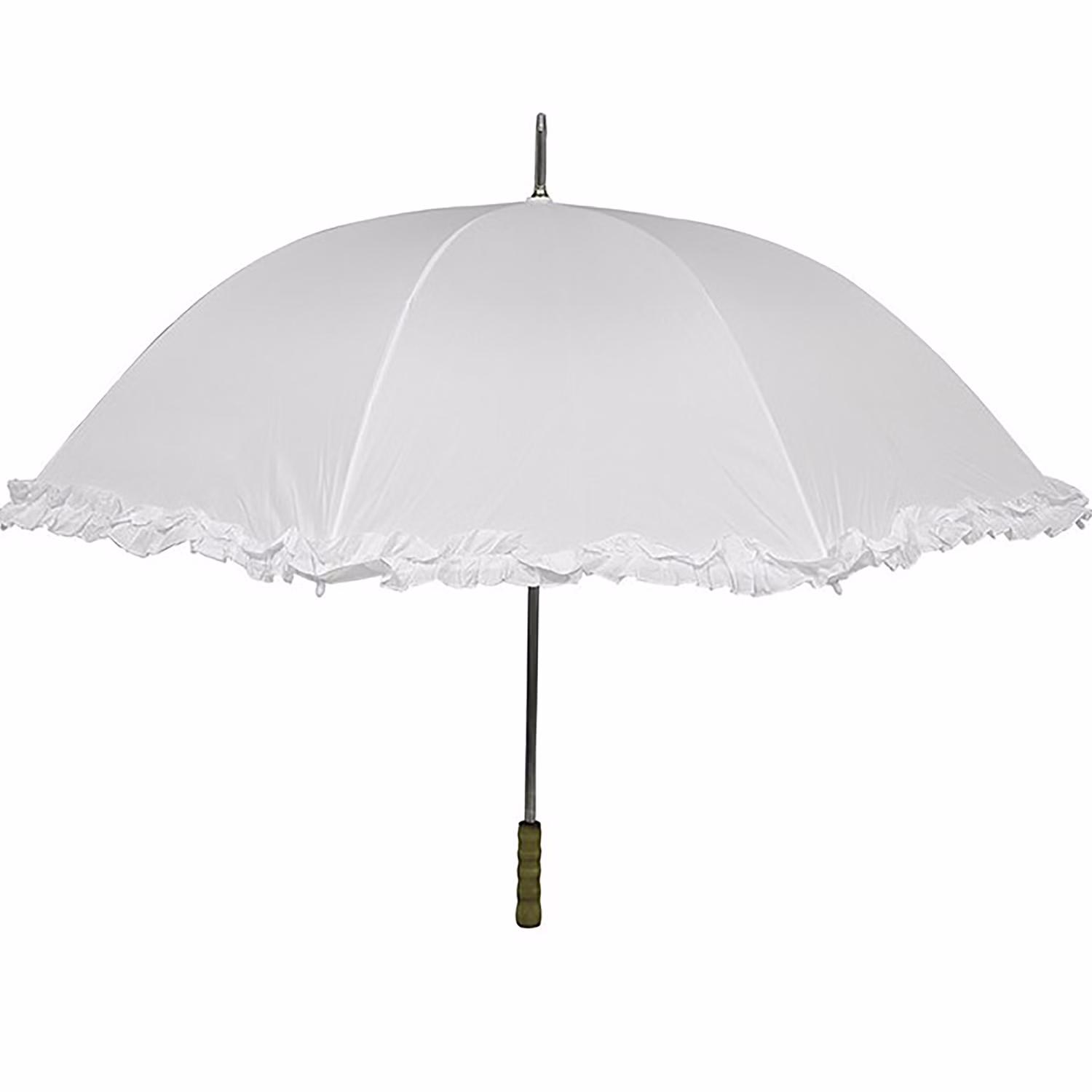XXL Chauffeur Schirm weiß für Hochzeit Trauung Ø 130 cm 100 cm lang mit Rüschen & Automatik weißer Regenschirm wasserdicht Hochzeits-Deko XXL Chauffeur Schirm weiß für Hochzeit Trauung Ø 130 cm 100 cm lang mit Rüschen & Automatik weißer Regenschirm wasserdicht Hochzeits-Deko