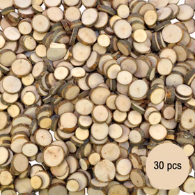 Holzscheiben klein Baumscheiben 30 Stück 2-4,5 cm Deko Hochzeit Basteln Hochzeit Tischdeko DIY Basteln Weihnachten Advent Basteln mit Kindern Hochzeitsdeko