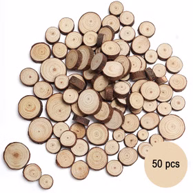 Holzscheiben klein Baumscheiben 50 Stück 2-4,5 cm Deko Hochzeit Basteln Hochzeit Tischdeko DIY Basteln Weihnachten Advent Basteln mit Kindern Hochzeitsdeko