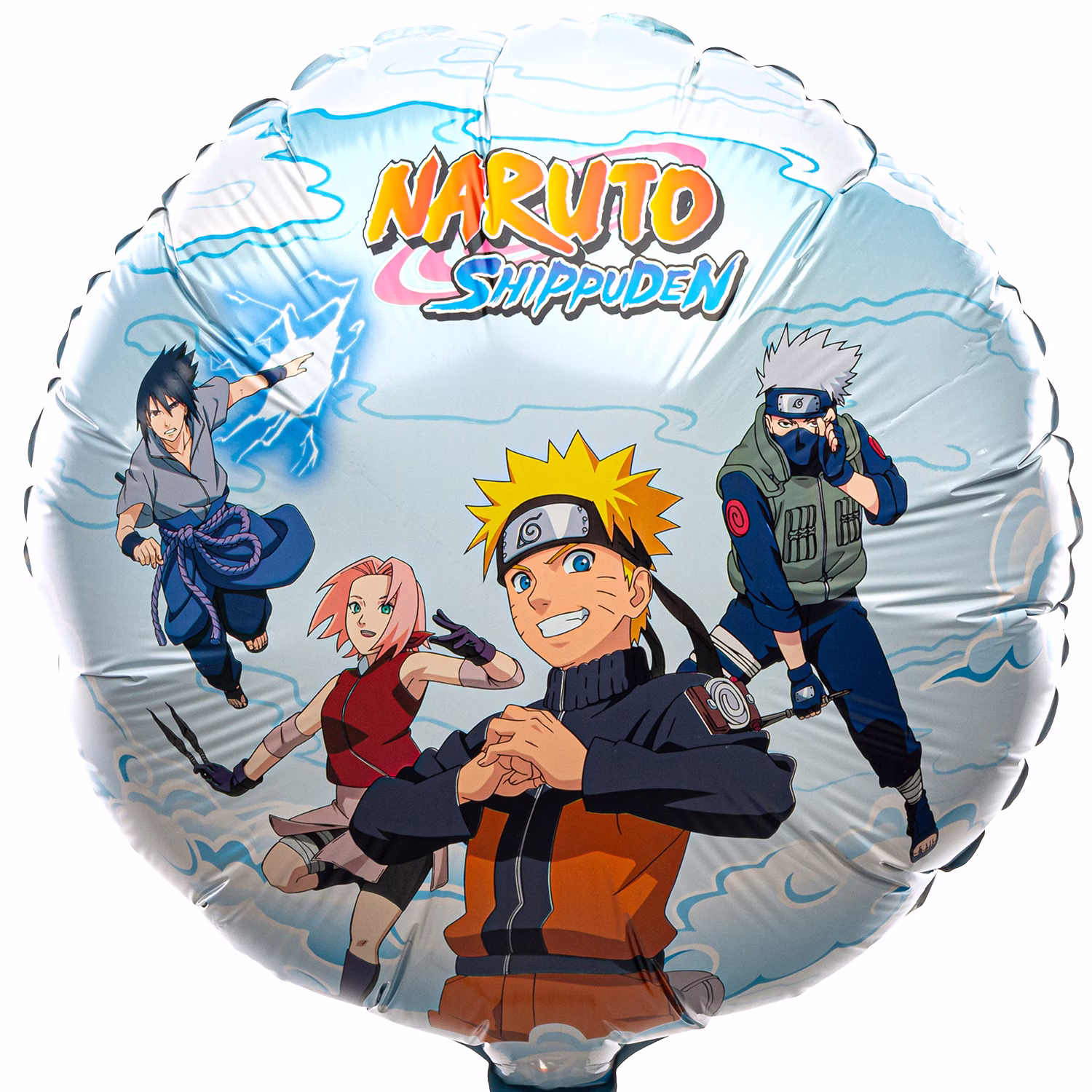 Naruto Folienballon rund Naruto Shippuden 43 cm Party-Deko Tisch-Deko Dekoration Geburtstag Kindergeburtstag Manga-Party Mottoparty Serie Comic Ballon Luftballon