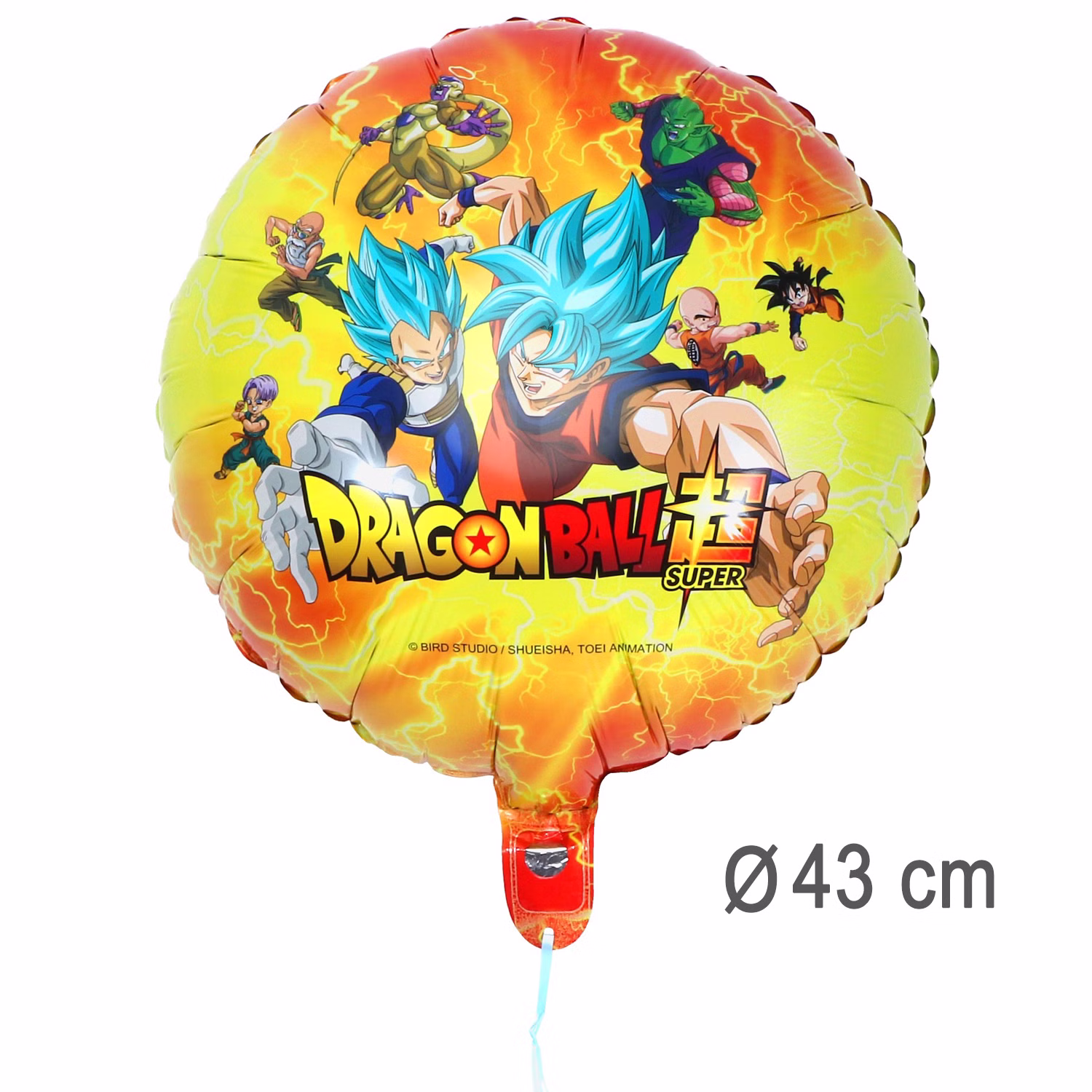 Dragon Ball Folienballon rund Manga 43 cm Party-Deko Tisch-Deko Dekoration Geburtstag Kindergeburtstag Manga-Party Mottoparty Serie Comic Ballon Luftballon
