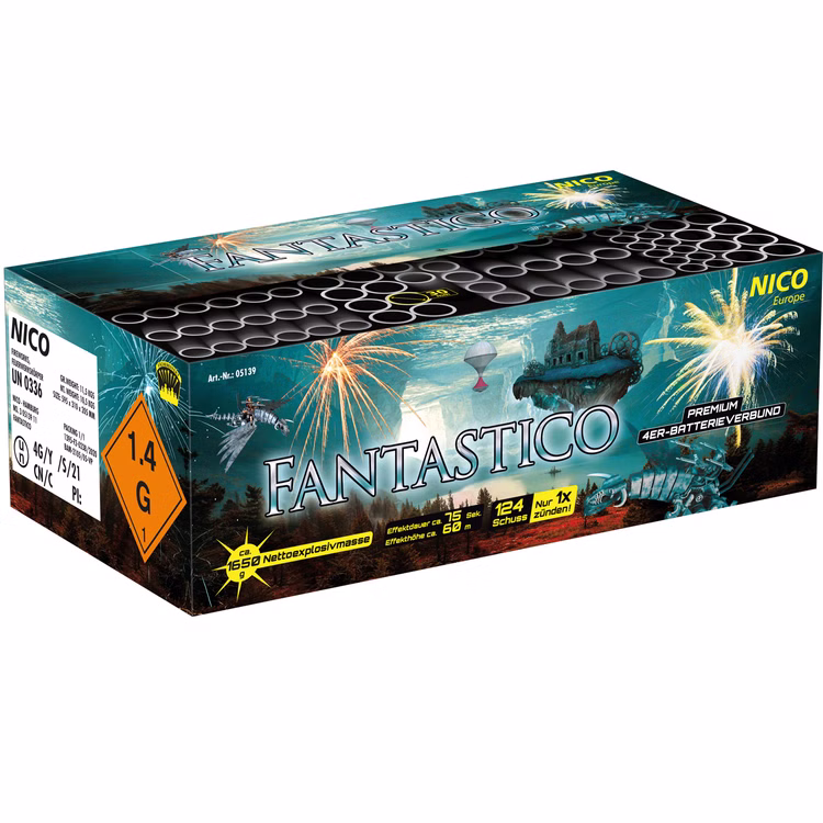 Fantastico Verbundfeuerwerk 75 Sek. von Nico Fantastico Verbundfeuerwerk 75 Sek. von Nico