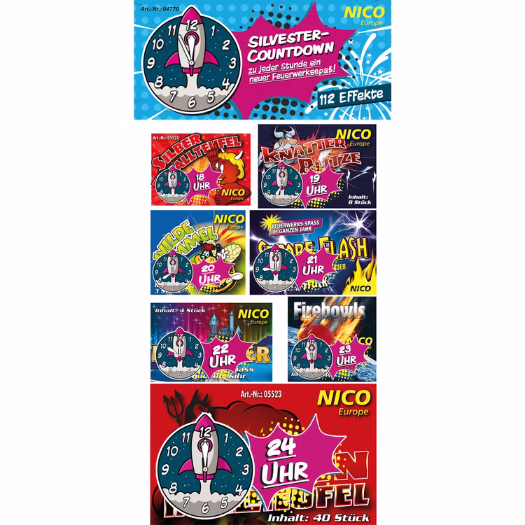 Silvester Countdown - Jugendfeuerwerk von Nico genehmigungsfrei Silvester Countdown - Jugendfeuerwerk von Nico genehmigungsfrei
