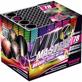 Mix Master Feuerwerk Batterie 30 Sek. von Weco Geburtstagsfeuerwerk, Silvesterfeuerwerk Mix Master Feuerwerk Batterie 30 Sek. von Weco Geburtstagsfeuerwerk, Silvesterfeuerwerk