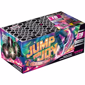 Jump for Joy Feuerwerk Batterie 41 Sek. von Weco Geburtstagsfeuerwerk, Silvesterfeuerwerk