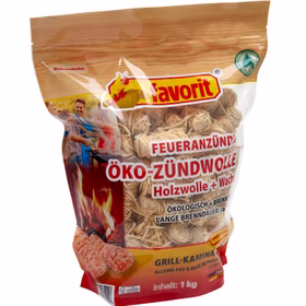 Öko-Zündwolle im 1kg Beutel von Favorit Anzündhilfe, Grillanzünder Öko-Zündwolle im 1kg Beutel von Favorit Anzündhilfe, Grillanzünder