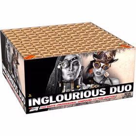 Inglourious Duo Verbundfeuerwerk 72 Sek. von Lesli für Silvester, Hochzeiten, Geburtstage uvm. Inglourious Duo Verbundfeuerwerk 72 Sek. von Lesli für Silvester, Hochzeiten, Geburtstage uvm.