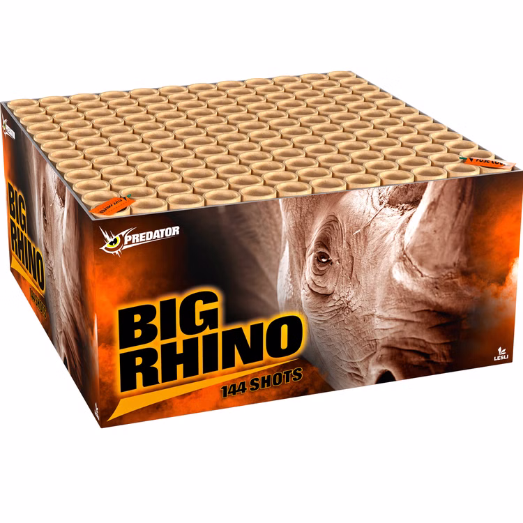 Big Rhino Verbundfeuerwerk 84 Sek. von Lesli für Silvester, Hochzeiten, Geburtstage uvm. Big Rhino Verbundfeuerwerk 84 Sek. von Lesli für Silvester, Hochzeiten, Geburtstage uvm.
