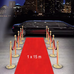 Roter Teppich 1 x 15 m VIP Party-Zubehör Läufer Hochzeit Geburtstag Blumenkinder Trauung Mottoparty Fasching Karneval Roter Teppich 1 x 15 m VIP Party-Zubehör Läufer Hochzeit Geburtstag Blumenkinder Trauung Mottoparty Fasching Karneval Hinweis: KI generiertes Bild