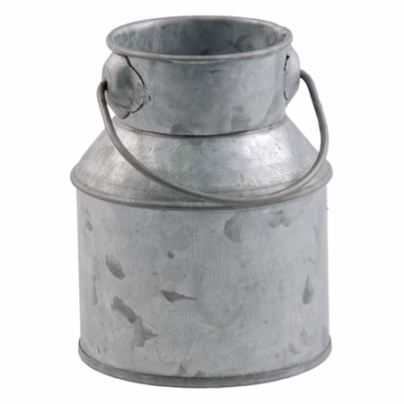 Deko Milchkanne mit Griff Zink-Optik 5 x 9 cm Tisch-Deko Vase Kerzenhalter Milchtopf DIY Tisch-Deko Hochzeit Geburtstag Party-Deko Dekoration Deko Milchkanne mit Griff Zink-Optik 5 x 9 cm Tisch-Deko Vase Kerzenhalter Milchtopf DIY Tisch-Deko Hochzeit Geburtstag Party-Deko Dekoration