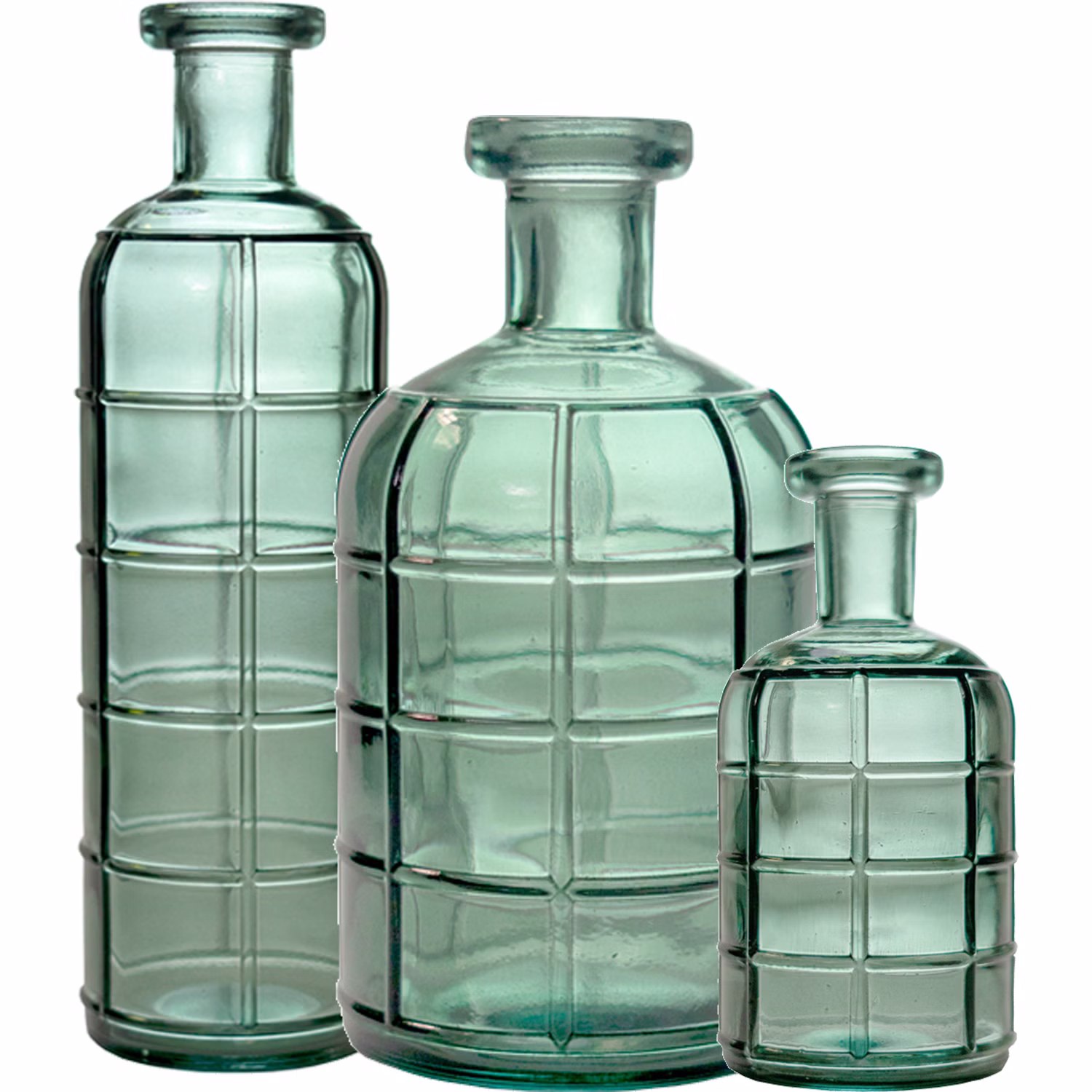 Vase Luca Ozeangrün 2,7 Liter 14 x 28 cm Blumenvase Deko-Vase Tisch-Deko Hochzeit Geburtstag Vintage Wohn-Deko Dekoration Wohn-Accessoires 