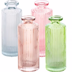 Glasvase Tansparent Altrosa Rosa Grün Vase 13,5 cm hoch Ø 5 cm Blumenvase Tisch-Deko Geburtstag Hochzeit Garten-Party Wohn-Accessoire Dekoration Glasvase Tansparent Altrosa Rosa Grün Vase 13,5 cm hoch Ø 5 cm Blumenvase Tisch-Deko Geburtstag Hochzeit Garten-Party Wohn-Accessoire Dekoration