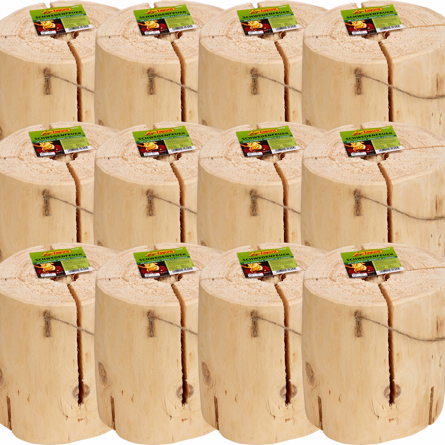 12x Schwedenfeuer 21 cm x 23 cm Brenndauer 120 min Holz Kamin Feuerschale Osterfeuer Winterfeuer Sommerfest Garten-Party 12x Schwedenfeuer 21 cm x 23 cm Brenndauer 120 min Holz Kamin Feuerschale Osterfeuer Winterfeuer Sommerfest Garten-Party