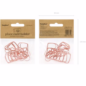 Tischkartenhalter Herzen Roségold 10 Stück Platzkartenhalter Hochzeit Geburtstag SALE Fotohalter Rosé Tischdeko Taufe Jugendweihe Kommunion Tisch-Deko Dekoration Zubehör Verpackung mit zehn roségoldfarbenen Herz-Kartenhaltern für Hochzeiten und festliche Anlässe.