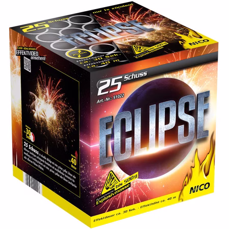 Eclipse Feuerwerk Batterie 30 Sek. von Nico für Silvester oder Geburtstagsfeuerwerk Eclipse Feuerwerk Batterie 30 Sek. von Nico für Silvester oder Geburtstagsfeuerwerk