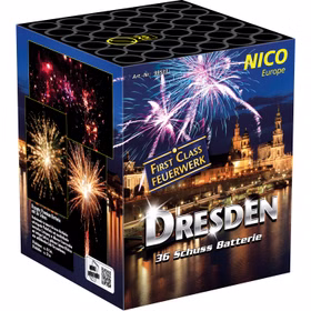 Dresden First Class Feuerwerk Batterie 40 Sek. von Nico für Silvester oder Geburtstagsfeuerwerk Dresden First Class Feuerwerk Batterie 40 Sek. von Nico für Silvester oder Geburtstagsfeuerwerk