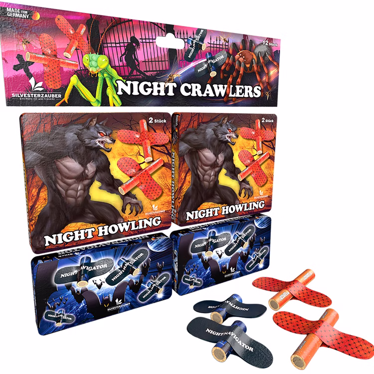 Night Crawlers Leuchtfeuerwerk, Silvesterfeuerwerk Night Crawlers Leuchtfeuerwerk, Silvesterfeuerwerk
