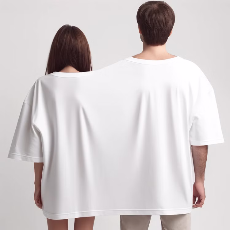 Doppel T-Shirt für 2 Personen Mr. & Mrs. Partyspaß für Geburtstage & Hochzeiten Partyspiel Fun-T-Shirt Fasching Karneval Mottoparty Wunschname Doppel T-Shirt für zwei Personen mit zwei Kopföffnungen von Hinten Hinweis: KI generiertes Bild