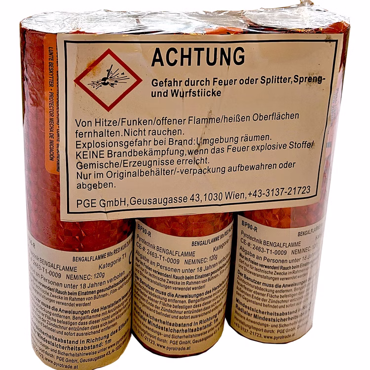 Bengalfeuer Töpfe rot, für Lichterbilder Bengalfeuer Töpfe rot, für Lichterbilder