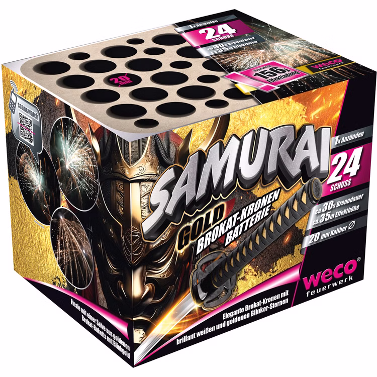Samurai Feuerwerk Batterie 30 Sek. von Weco für Silvester oder Geburtstagsfeuerwerk Samurai Feuerwerk Batterie 30 Sek. von Weco für Silvester oder Geburtstagsfeuerwerk