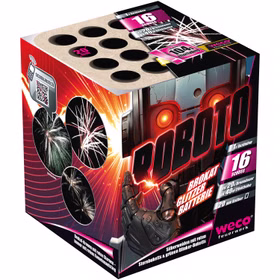 Roboto Feuerwerk Batterie 20 Sek. von Weco für Silvester oder Geburtstagsfeuerwerk Roboto Feuerwerk Batterie 20 Sek. von Weco für Silvester oder Geburtstagsfeuerwerk