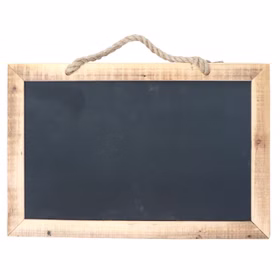 Kreidetafel mit Holzrahmen 60 x 40 cm Deko Hochzeit Geburtstag Hänge-Dekoration Willkommen Speisekarte Kreidetafel mit Holzrahmen und Schlaufe zum Hängen
